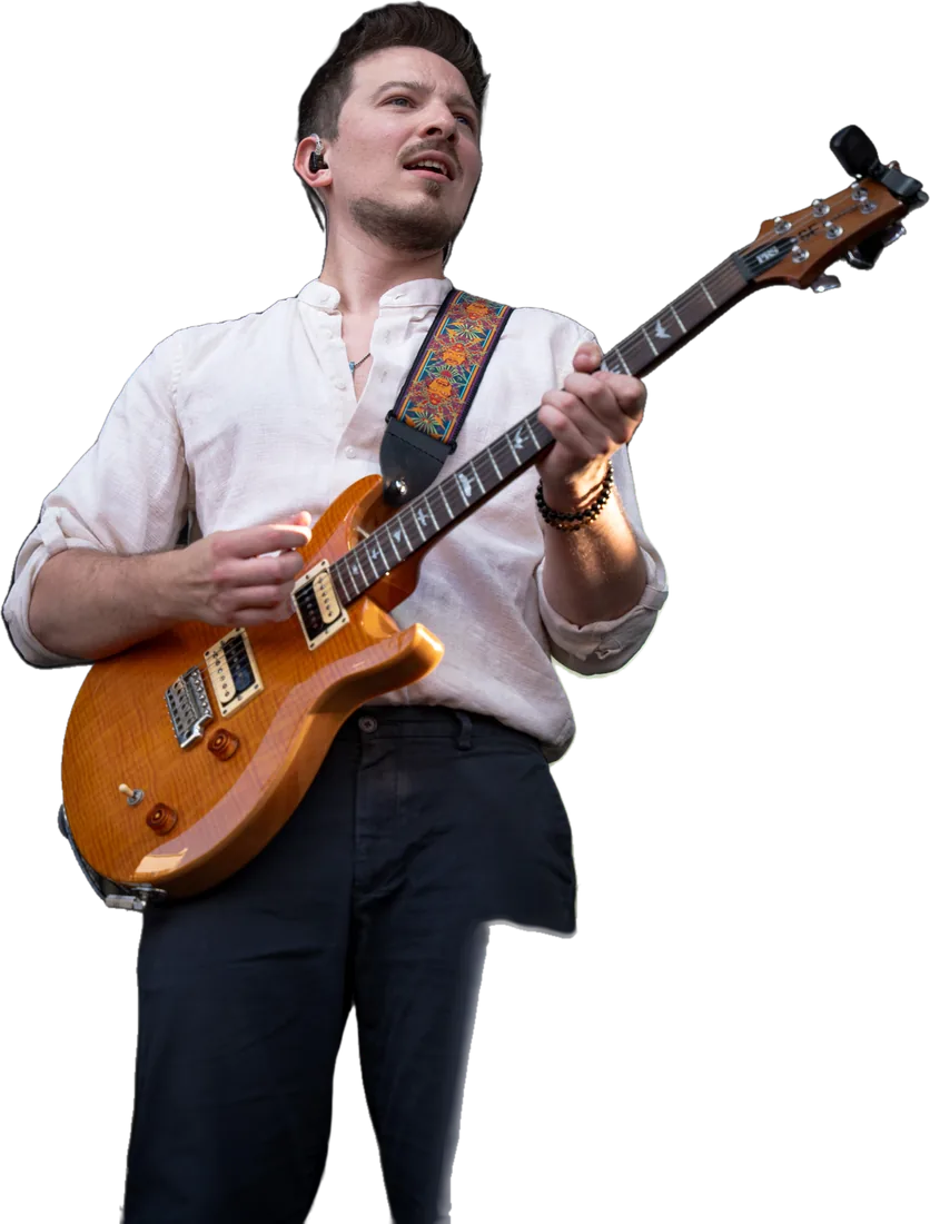 Quentin à la guitare électrique